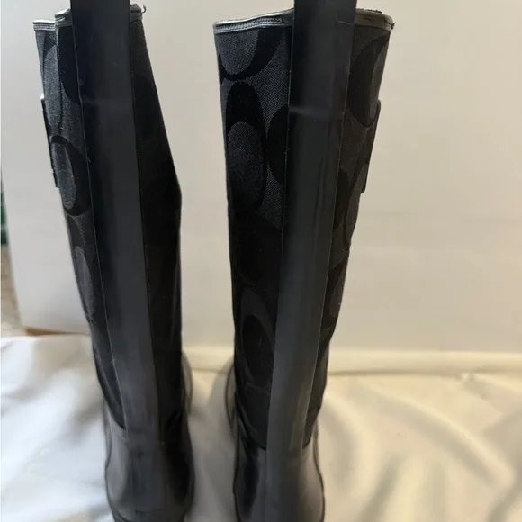 Coach Black Patterned Winter Boots - Picture 6 of 6